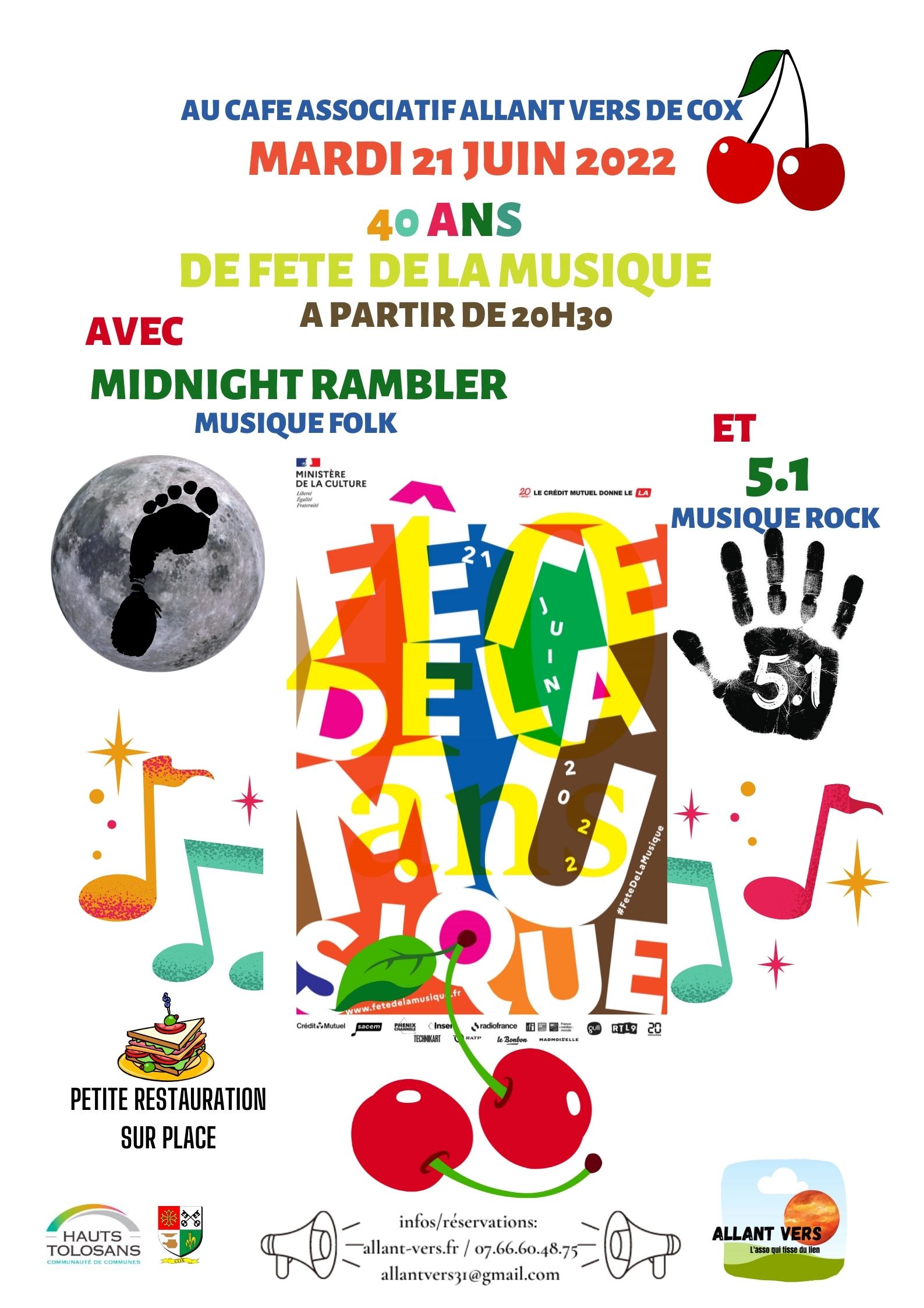 Allant Vers à Cox: Fête de la musique