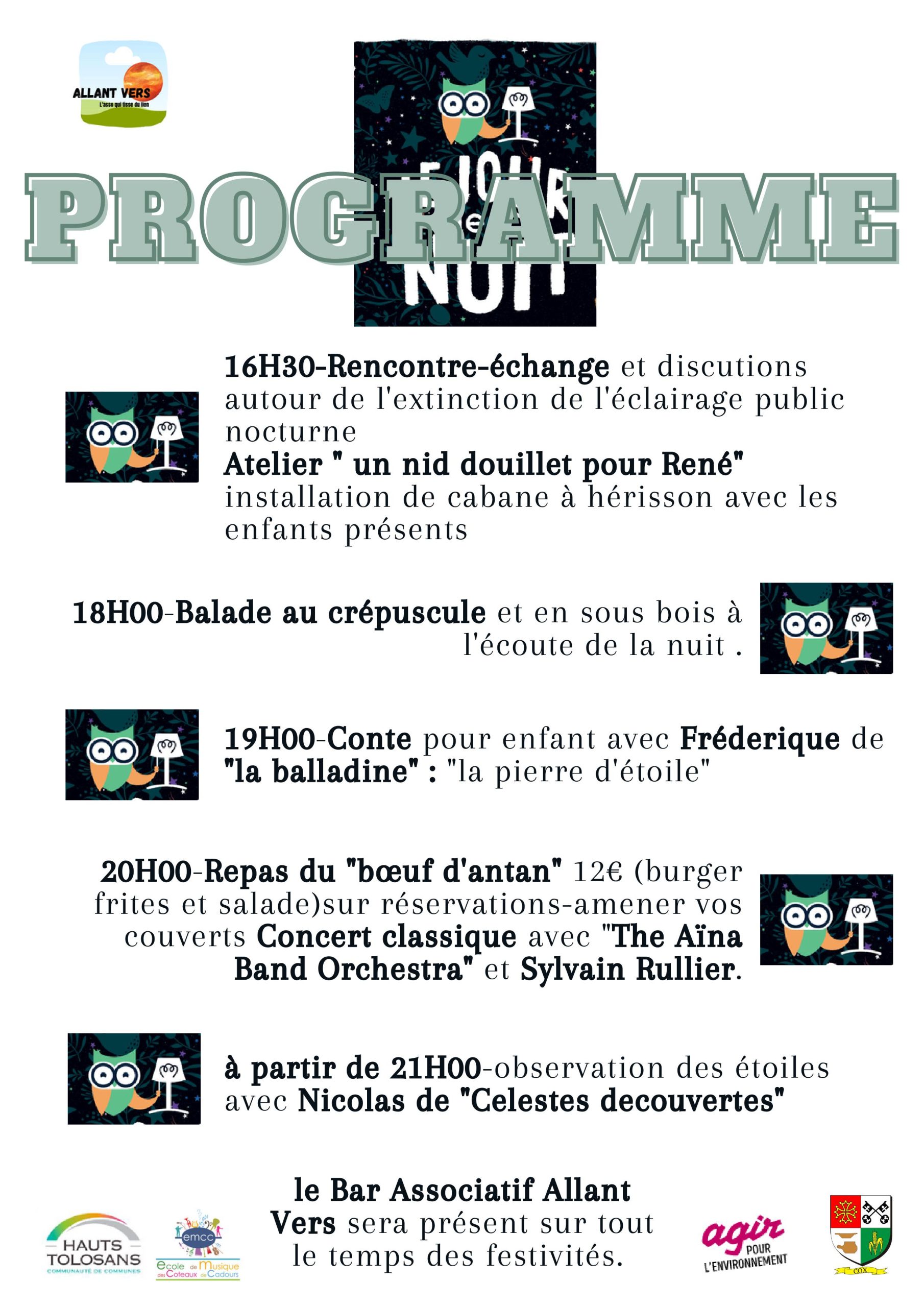 Allant vers, Le jour de la nuit