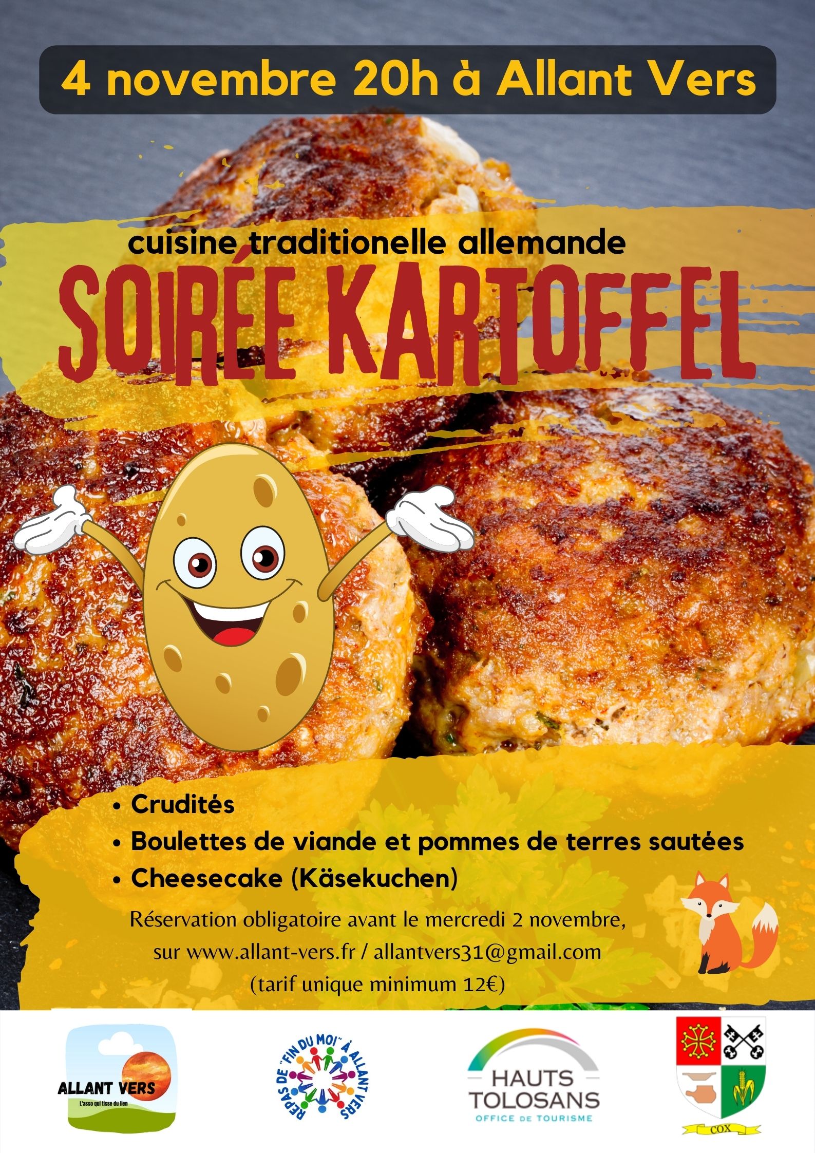 Soirée Kartoffel Allant vers