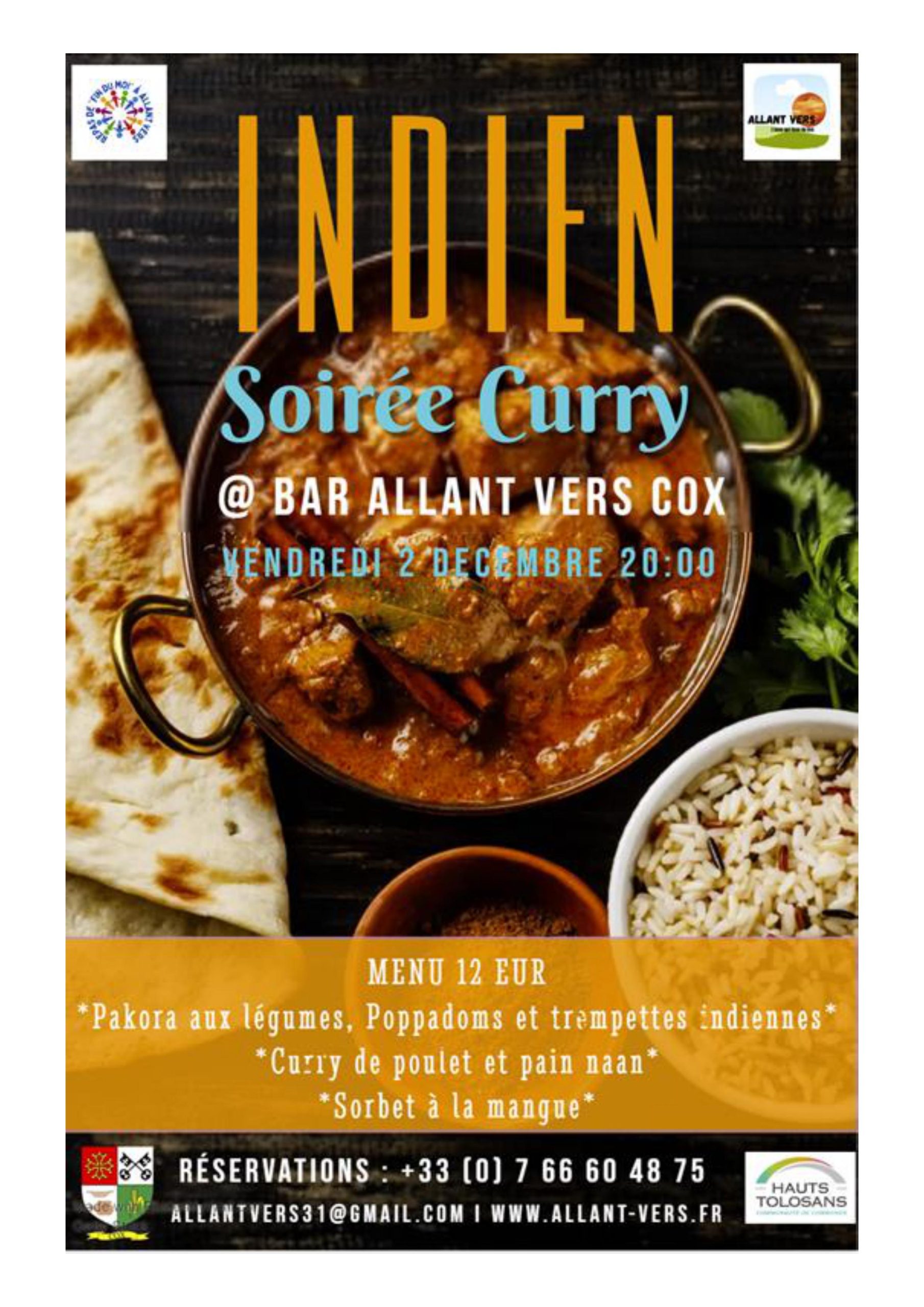 Soirée Curry Allant vers