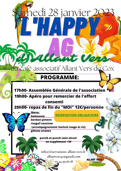 Allant Vers, AG et repas de fin du MOI janvier 2023