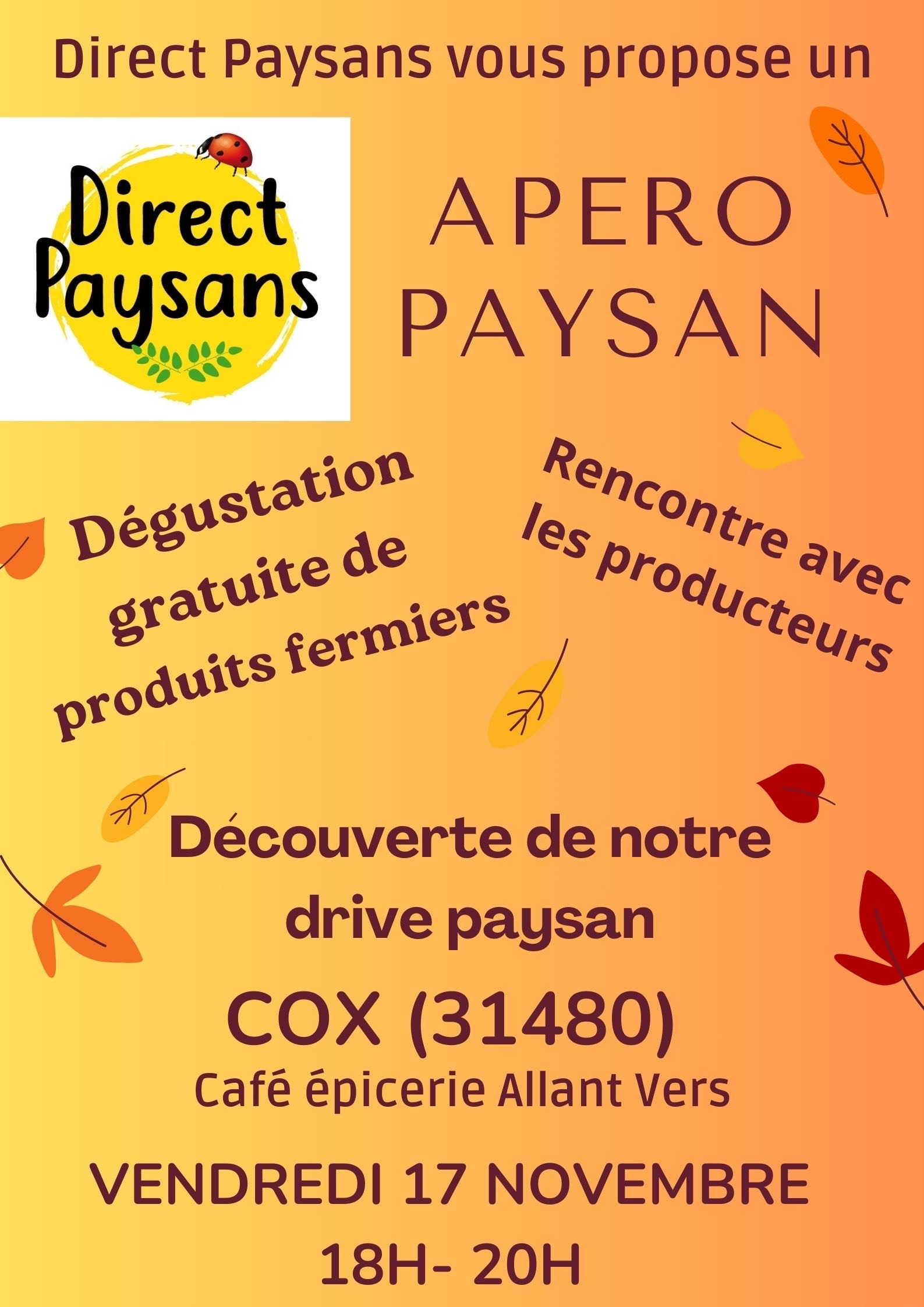 Allant Vers, Apéro paysan