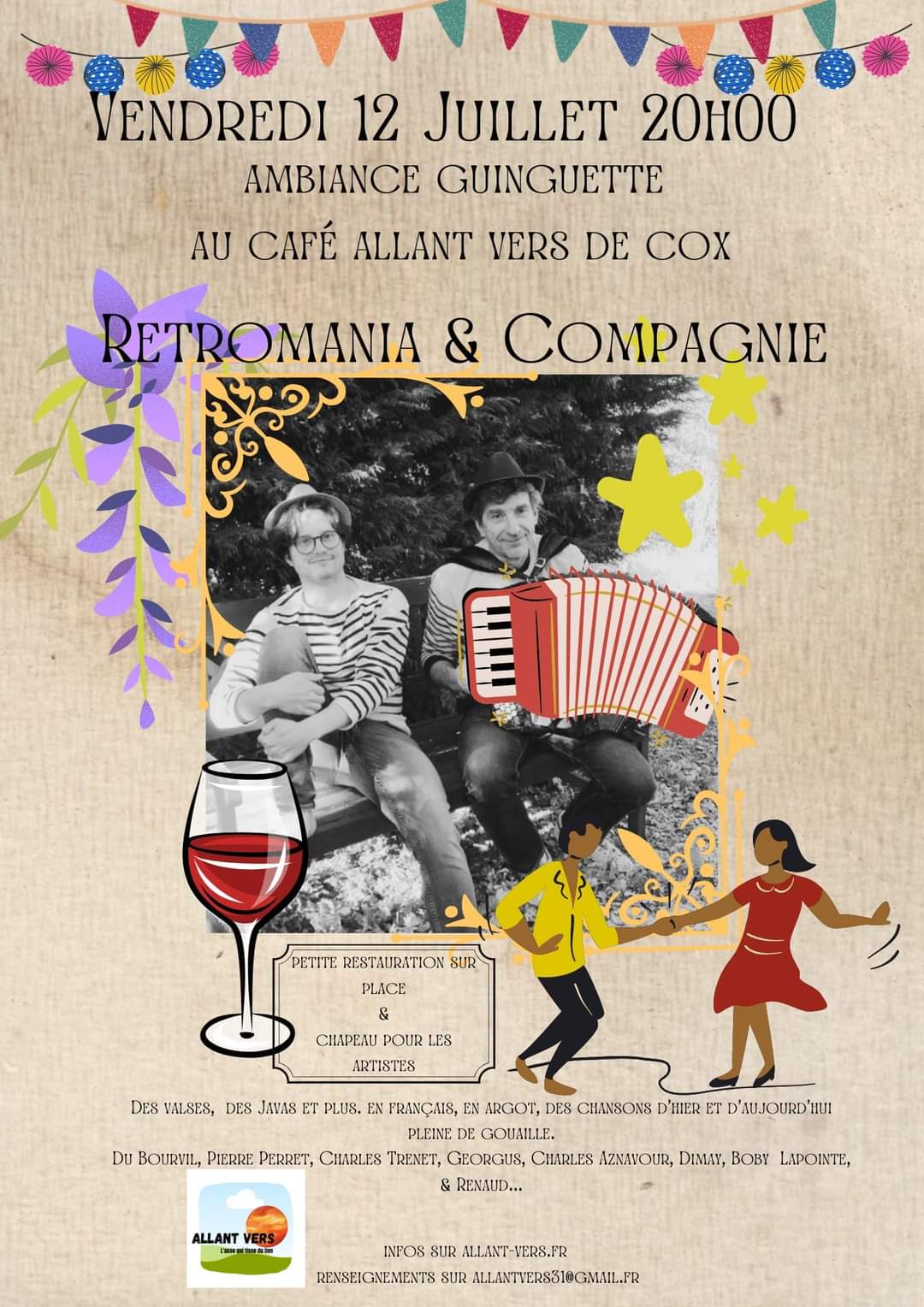 Allant Vers, Guinguette Retromania et Compagnie