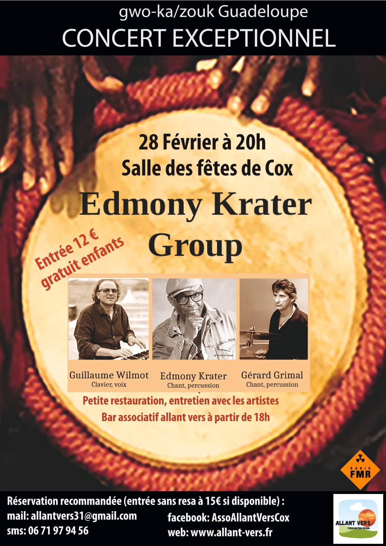 Affiche Concert Edmony Krater Group