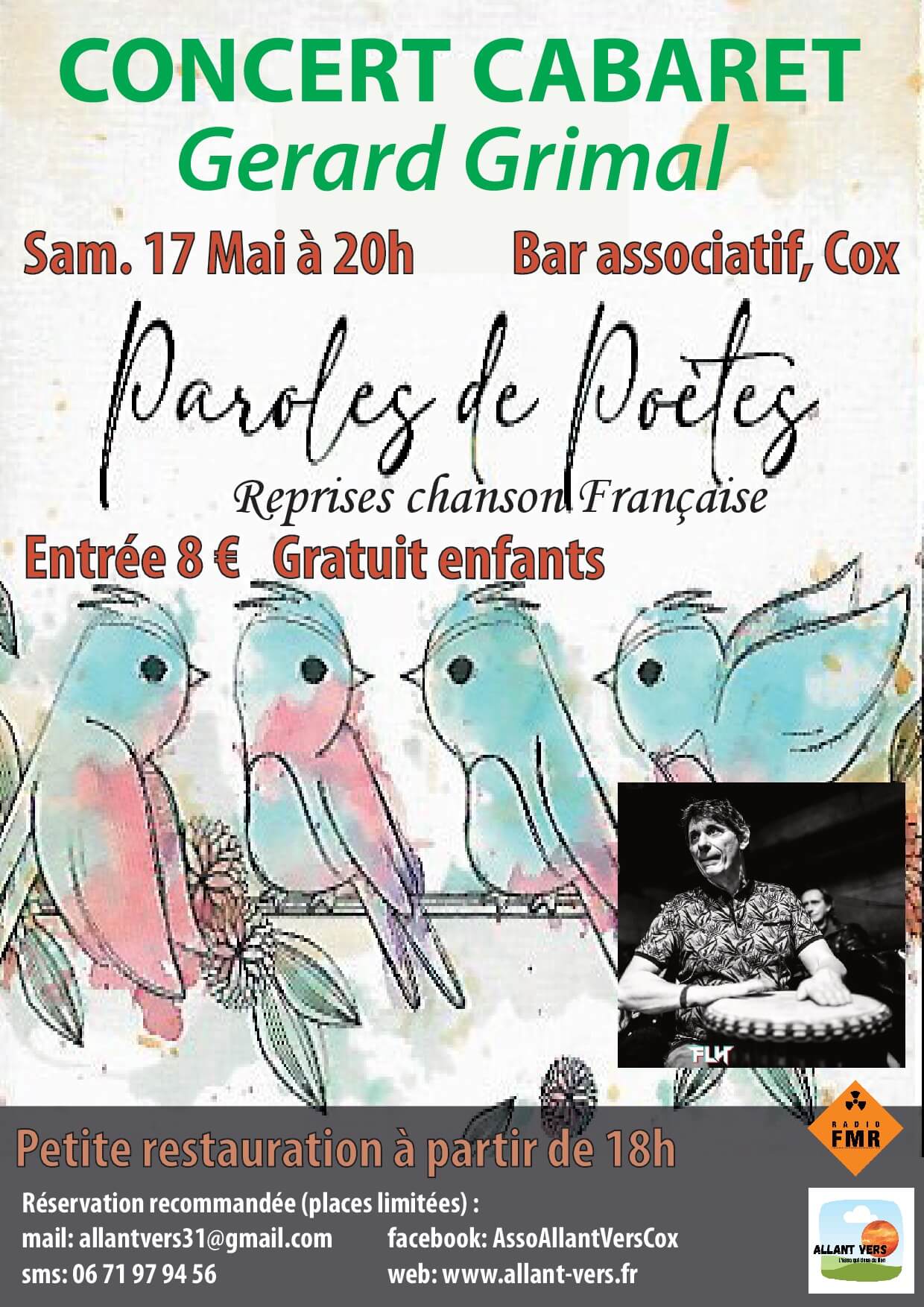 Allant Vers: Affiche Concert Cabaret