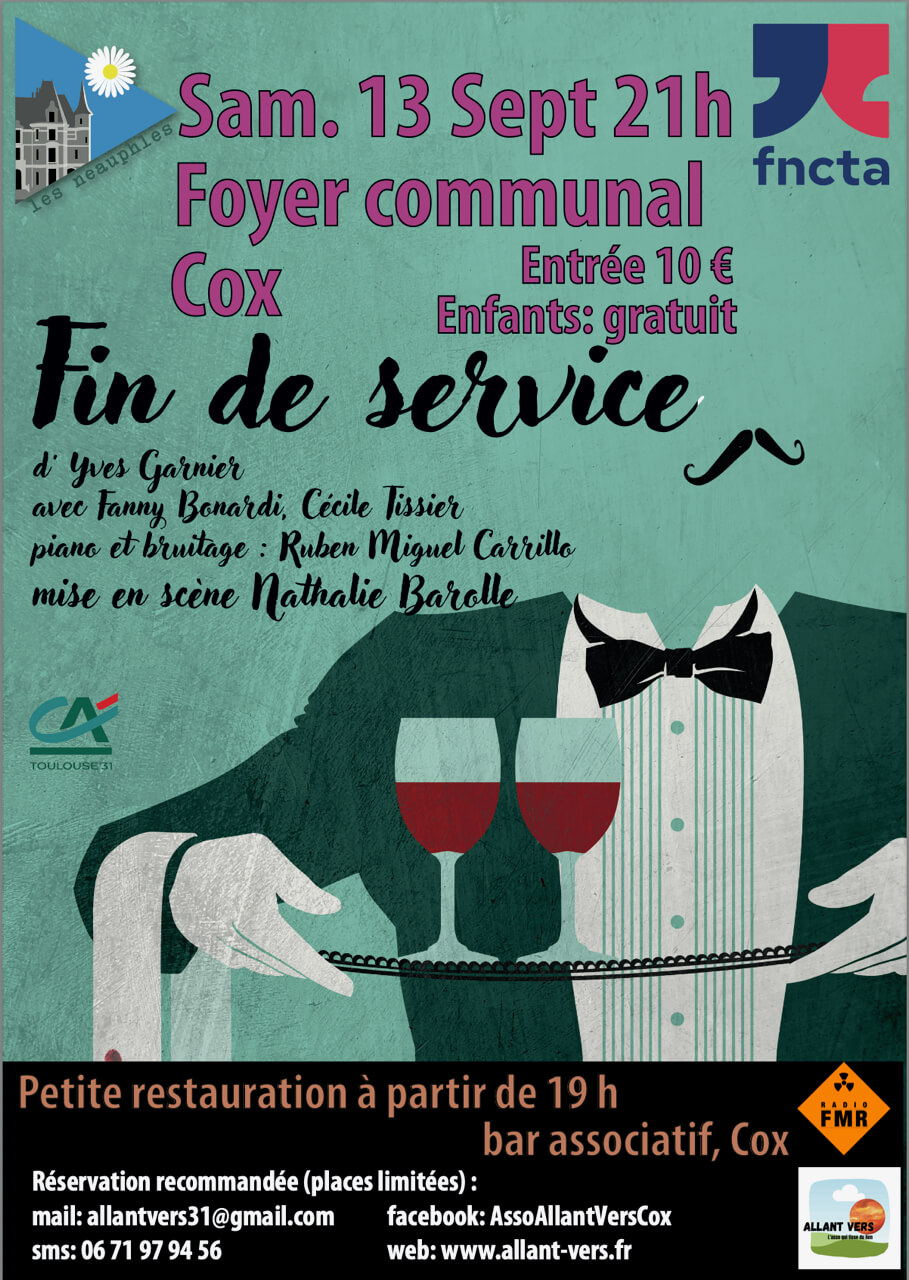 Allant Vers, Affiche théâtre "Fin de service"