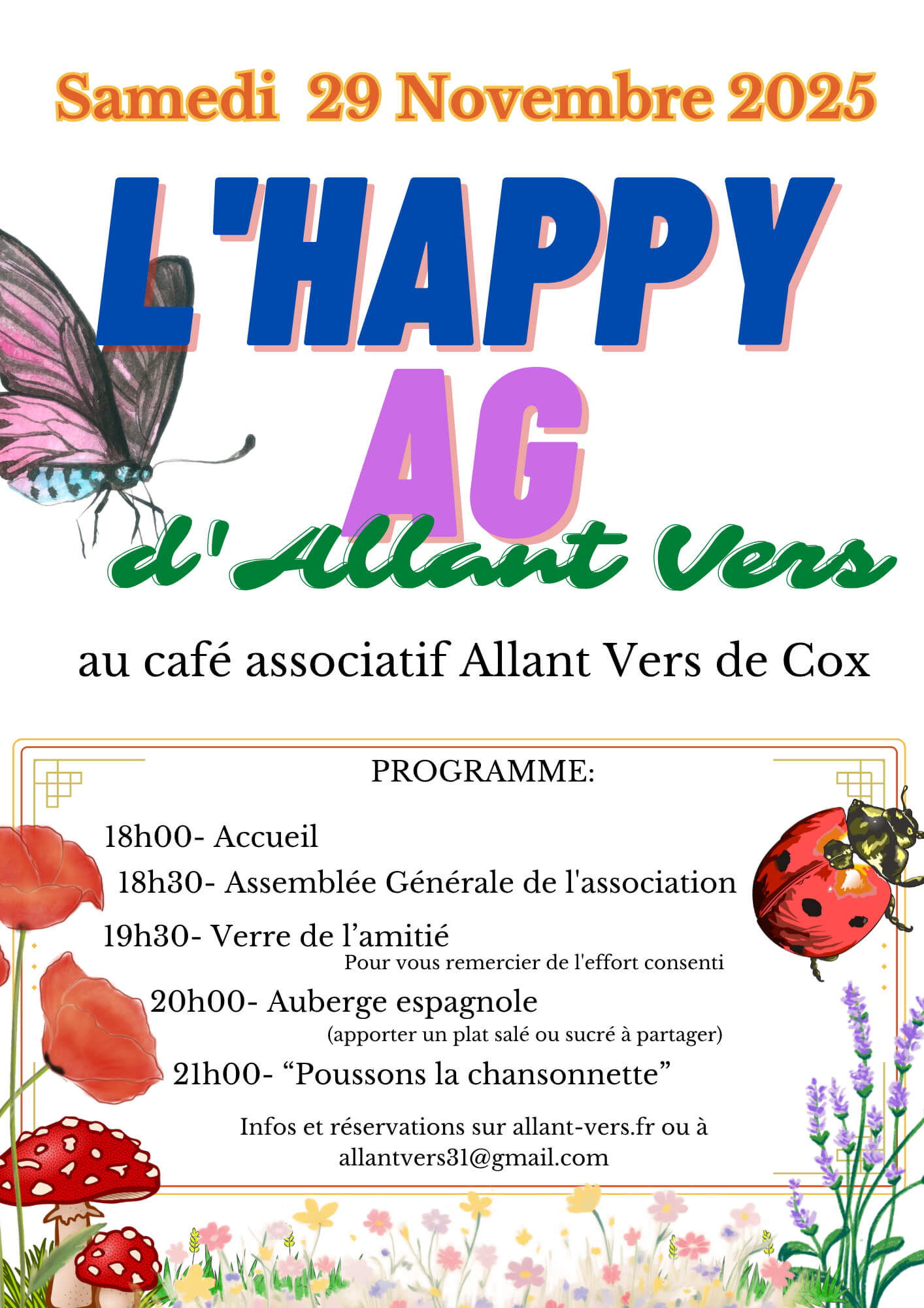 Allant Vers, Affiche Assemblée Générale 2025/26