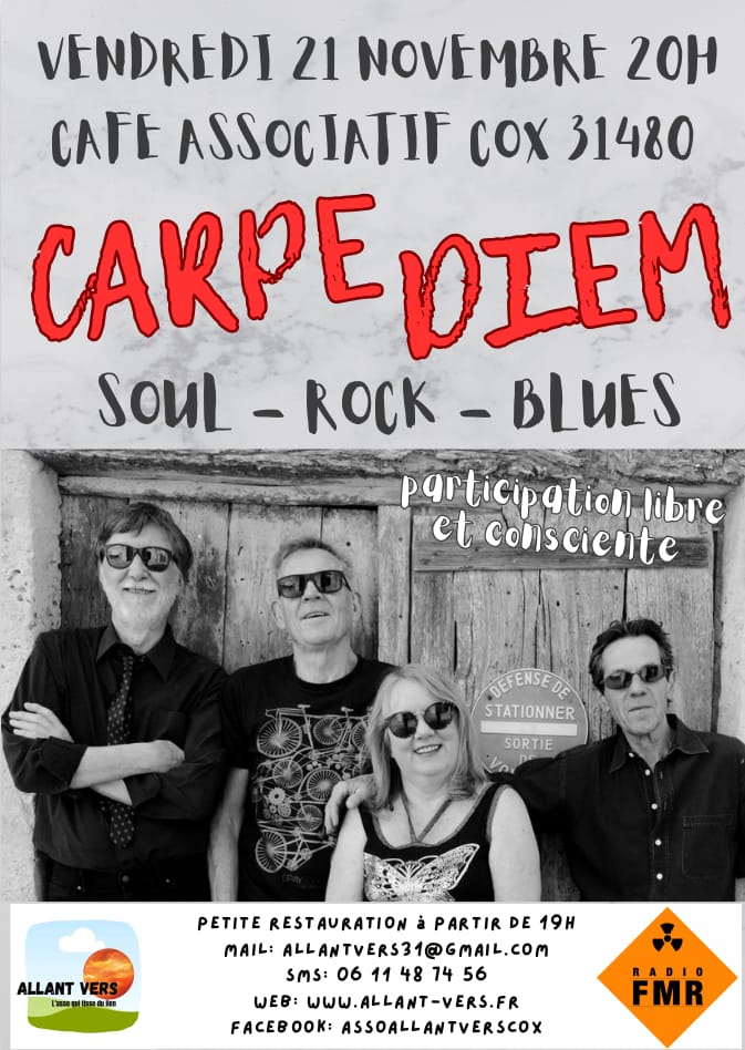 Allant Vers, Affiche Concert Carpe Diem