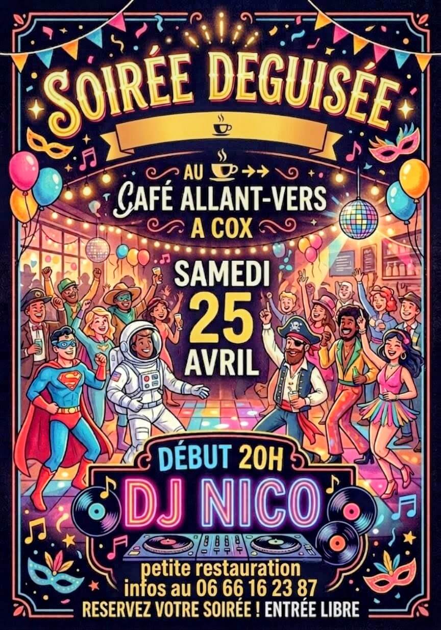 Allant Vers, Affiche soirée deguisée