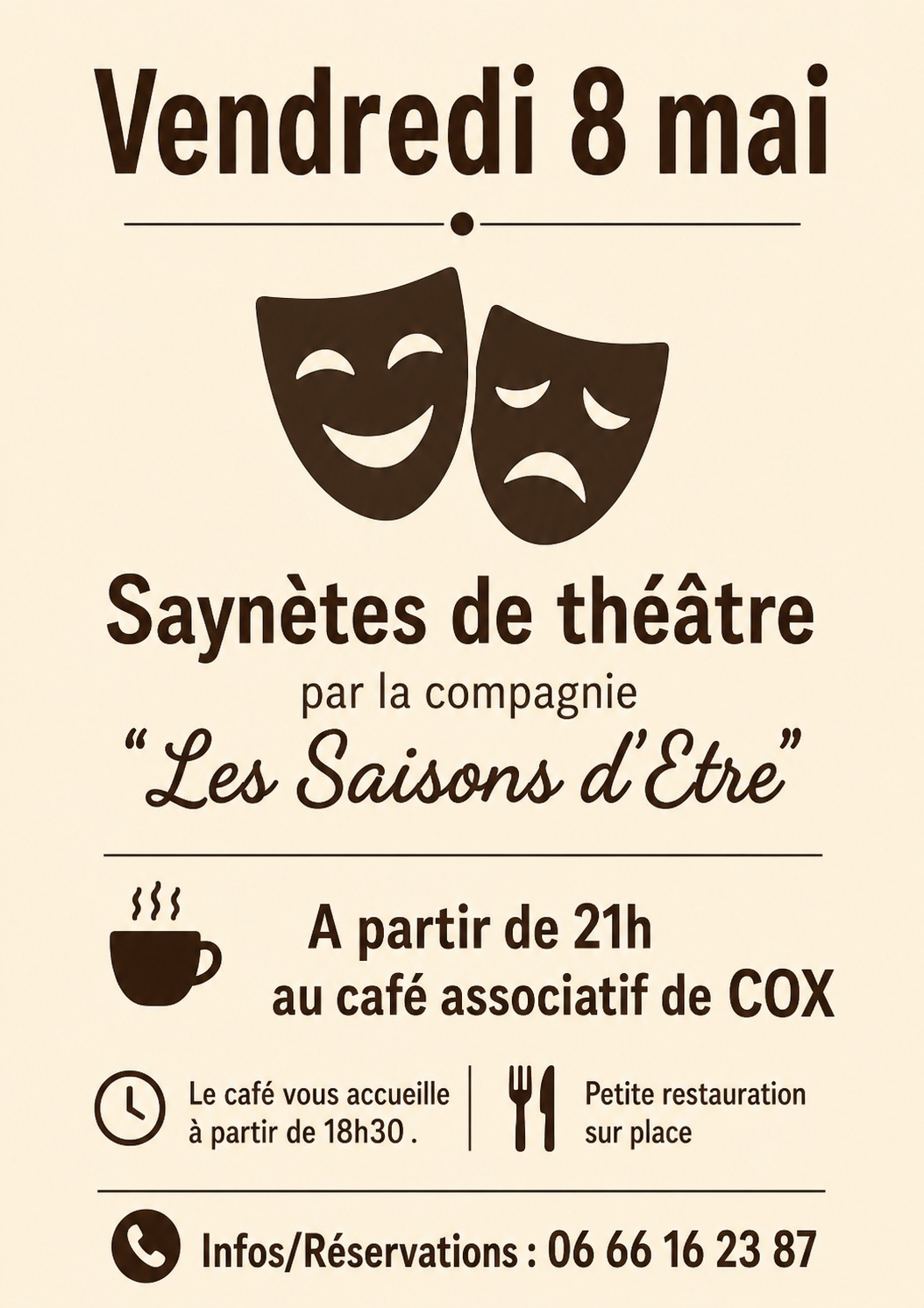 Allant Vers, Affiche théâtre